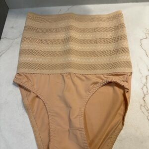 High-Waisted Tan Bikini Bottom